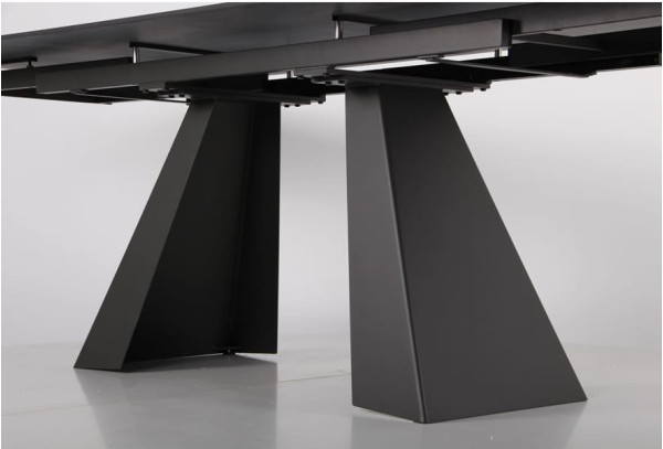 Розкладний обідній стіл AMF Oscar basalt/сeramics Emperadoro gold-6