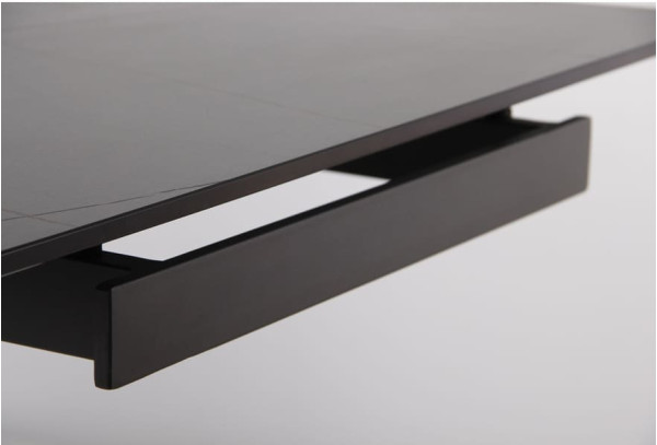 Розкладний обідній стіл AMF Oscar basalt/сeramics Emperadoro gold-8