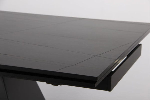 Розкладний обідній стіл AMF Oscar basalt/сeramics Emperadoro gold-9