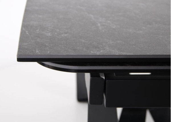 Розкладний обідній стіл AMF Vincent black/сeramics Calacatta nero-13