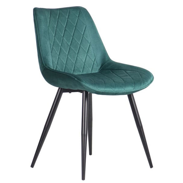 Стул AMF Betty Вlack-amazon green ткань-1