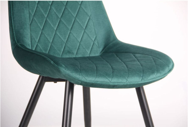 Стул AMF Betty Вlack-amazon green ткань-9