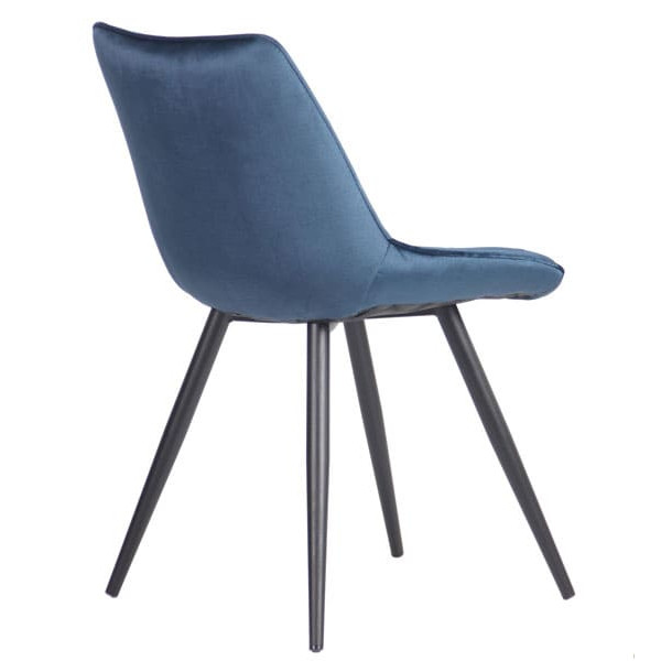 Стул AMF Bree Вlack-dark sapphire ткань-4