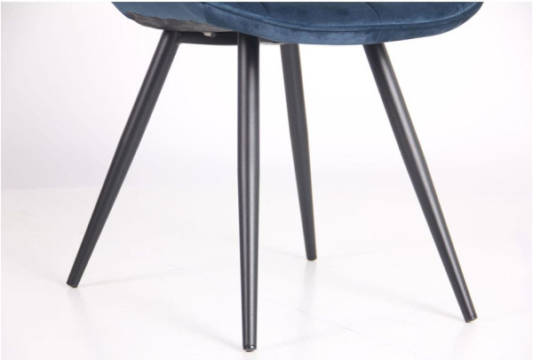 Стул AMF Bree Вlack-dark sapphire ткань-9