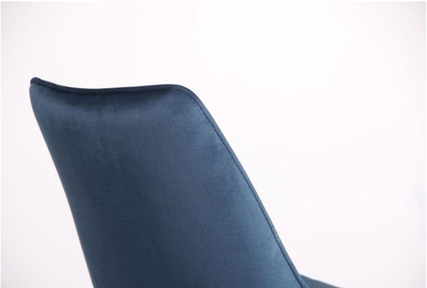 Стул AMF Bree Вlack-dark sapphire ткань-7