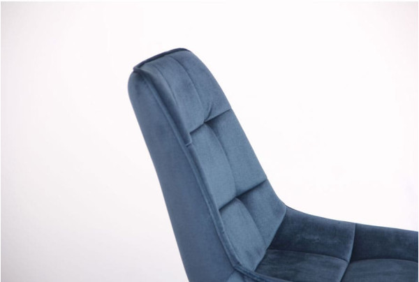 Стул AMF Bree Вlack-dark sapphire ткань-10