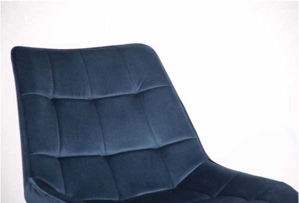 Стул AMF Bree Вlack-dark sapphire ткань-12