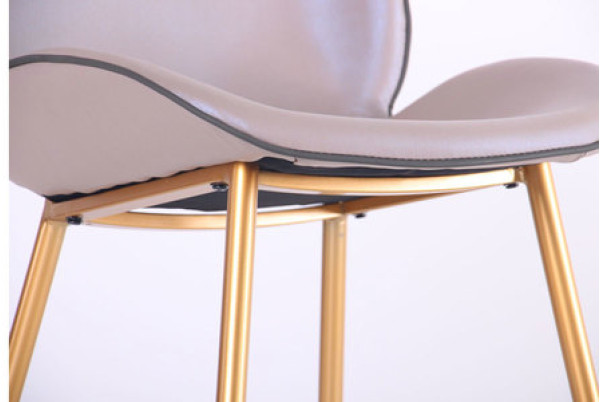 Стул AMF Doris Gold- creamy white экокожа-13