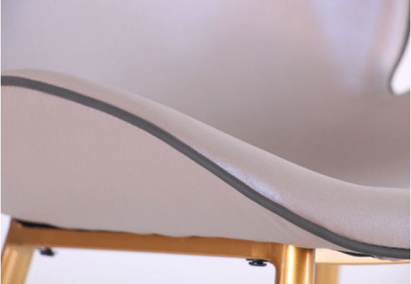 Стул AMF Doris Gold- creamy white экокожа-8