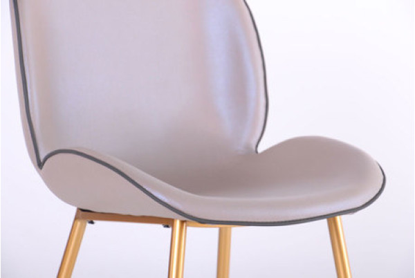 Стул AMF Doris Gold- creamy white экокожа-4