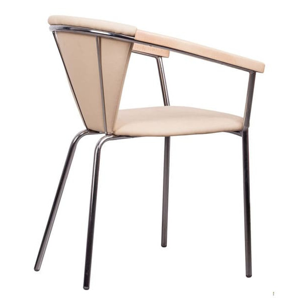 Стул AMF Таня хром Неаполь N-17 бук Экокожа-2