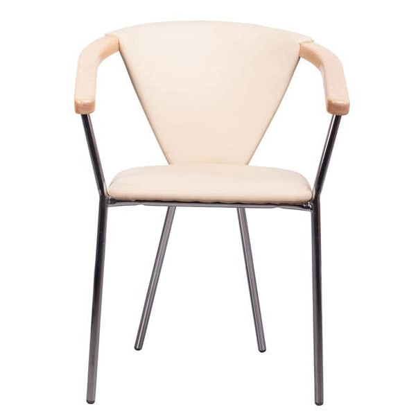 Стул AMF Таня хром Неаполь N-17 бук Экокожа-1