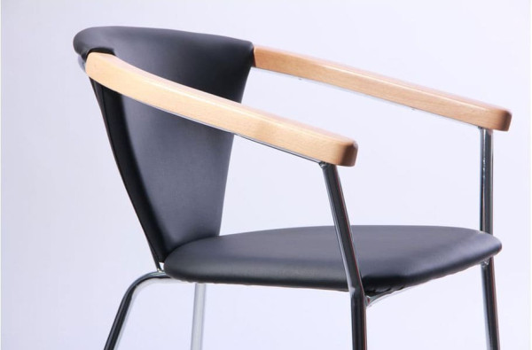 Стул AMF Таня Хром Неаполь N-20 Бук Экокожа-5