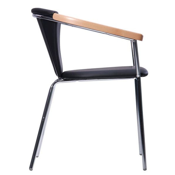 Стул AMF Таня Хром Неаполь N-20 Бук Экокожа-3