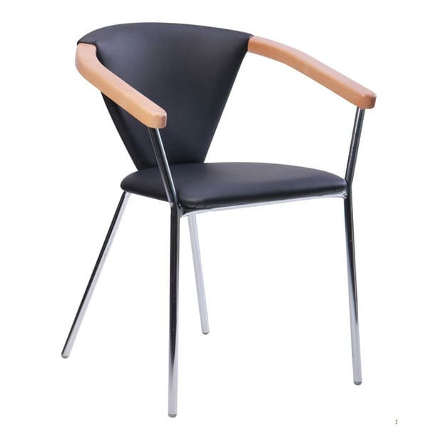 Стул AMF Таня Хром Неаполь N-20 Бук Экокожа-0