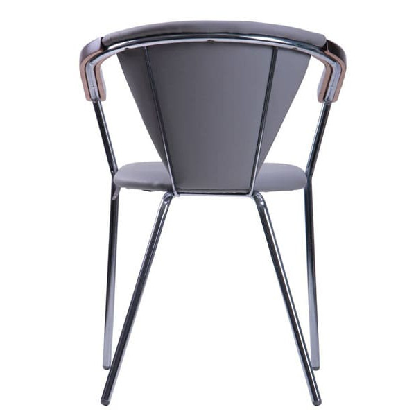 Стілець AMF Таня хром Неаполь N-23 темний горіх Екошкіра-3