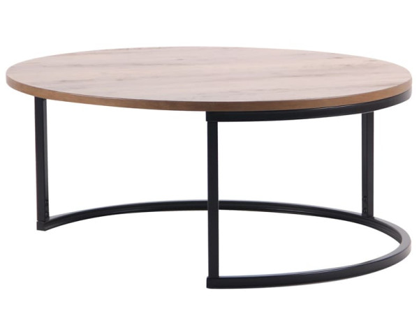 Стіл журнальний AMF Colorado-1 Чорний/МДФ Дуб шервуд-1