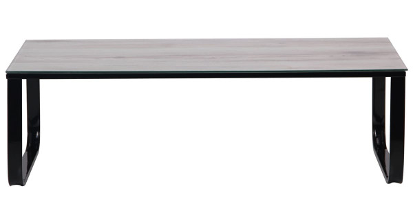 Стіл журнальний AMF Oregon Чорний/Скло Дуб шервуд-3