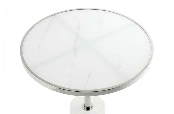 Кофейный cтол Arhome Nani SM525 Silver / White Кофейный cтол Arhome Nani SM525 Silver / White-1