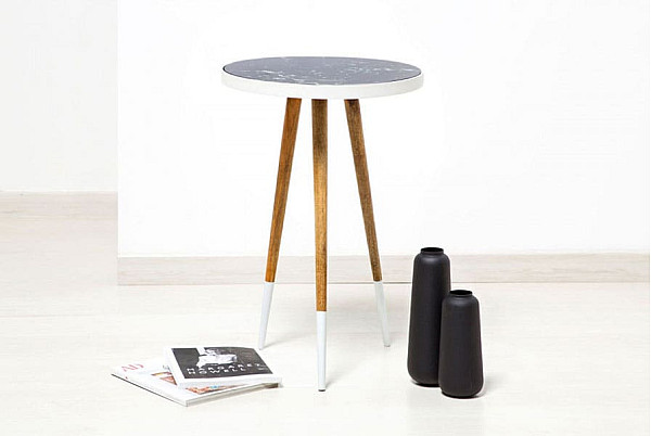 Кавовий стіл Arhome Madison SM160 White / Natural-2