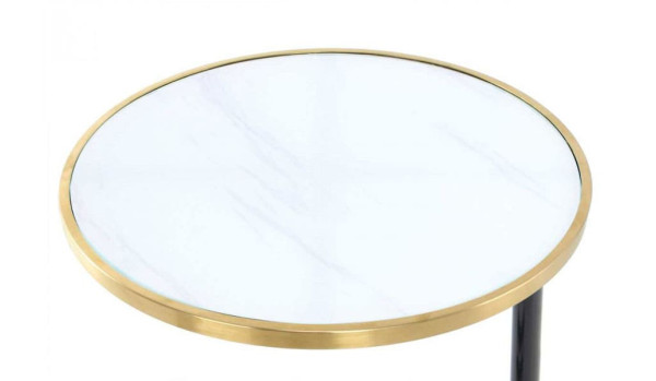 Кавовий стіл Arhome Otto SM210 Gold / White-1