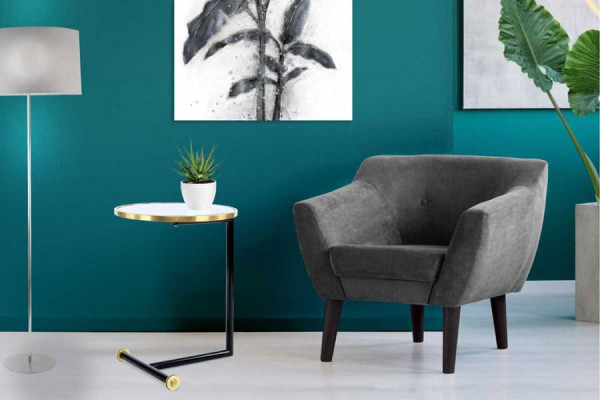 Кавовий стіл Arhome Otto SM210 Gold / White-2