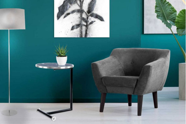 Кофейный cтол Arhome Otto SM210 Silver / Black Кофейный cтол Arhome Otto SM210 Silver / Black-2