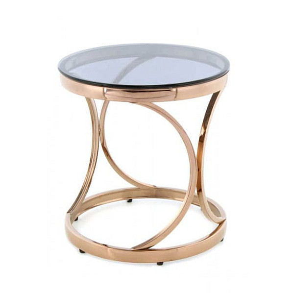 Кавовий стіл Arhome Keno SM125 Grey / Pinkgold-0