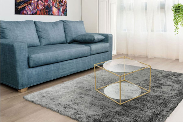 Журнальный cтол Arhome Cube SM110 Clear / Gold-2