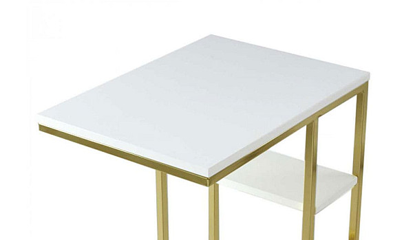 Кофейный cтол Arhome Eric DM110 White / Gold-1