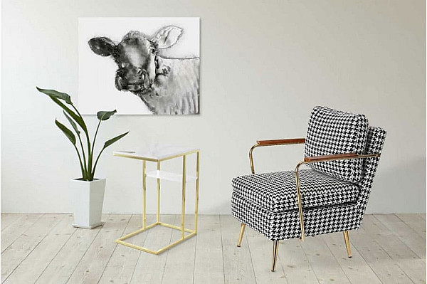 Кофейный cтол Arhome Eric DM110 White / Gold-2