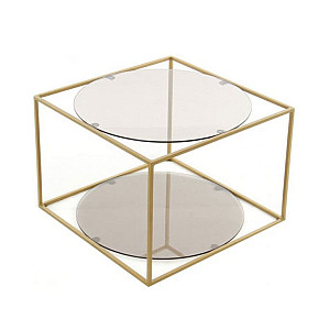 Журнальный cтол Arhome Cube SM110 Grey/Gold