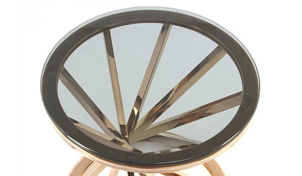 Кавовий стіл Arhome Favor SM225 Grey / Pinkgold-1