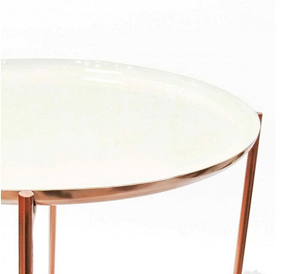 Журнальный cтол Arhome Elsa M910 White / Copper-1