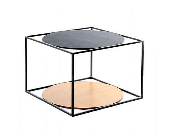 Журнальний стіл Arhome Cube SM110 Brown / Black / Black Журнальний стіл Arhome Cube SM110 Brown / Black / Black-0