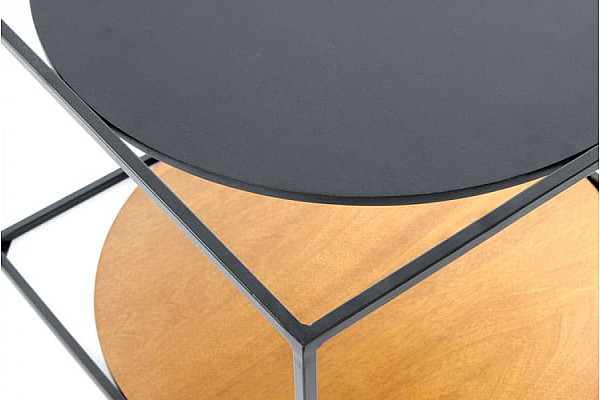 Журнальний стіл Arhome Cube SM110 Brown / Black / Black Журнальний стіл Arhome Cube SM110 Brown / Black / Black-1