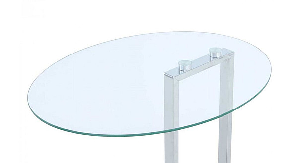 Кофейный cтол Arhome Mark SM275 Clear / Chrome / Blackmarble-1