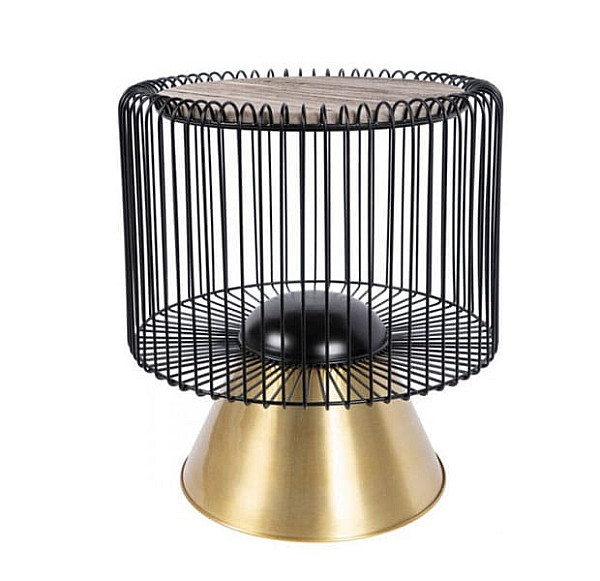 Кавовий стіл Arhome Spider M125 Brown/Gold-0