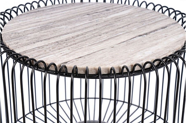 Кавовий стіл Arhome Spider M125 Brown/Gold-1