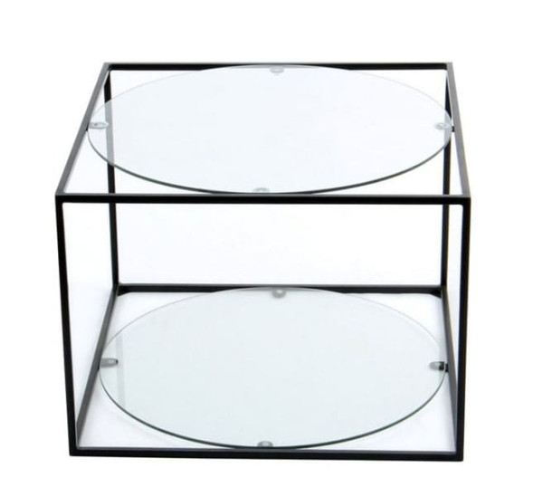 Журнальний стіл Arhome Cube SM110 Clear/Black-1
