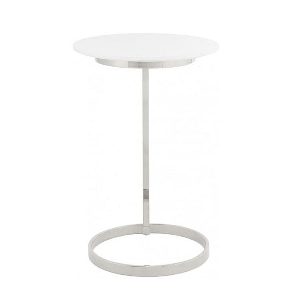 Кавовий стіл Arhome Klark MD525 Silver/White Кавовий стіл Arhome Klark MD525 Silver/White-1