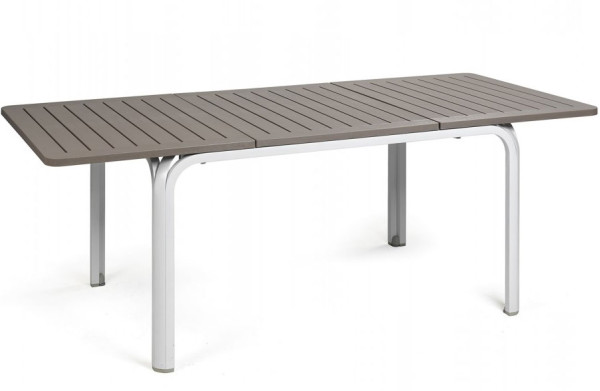 Раскадной стол Nardi Alloro 140 Extensible Tortora Vern Bianco-0