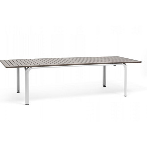 Раскадной стол Nardi Alloro 210 Extensible Tortora Vern Bianco Раскадной стол Nardi Alloro 210 Extensible Tortora Vern Bianco