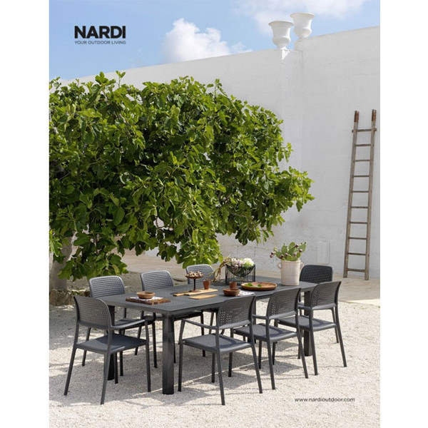 Розкадний стіл Nardi Levante Antracite Vern Antracite-2