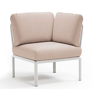 Модуль Nardi Komodo Elemento Angolo Bianco Canvas Sunbrella