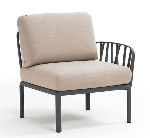 Модуль Nardi Komodo Elemento Terminale DX/SX Antracite Canvas Sunbrella-0