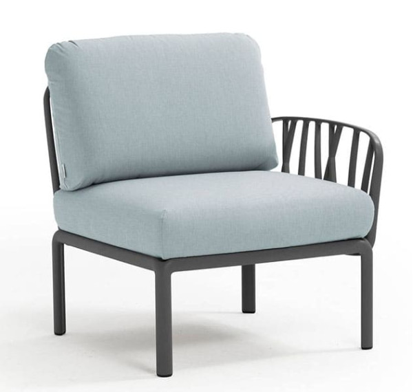 Модуль Nardi Komodo Elemento Terminale DX/SX Antracite Ghiaccio Sunbrella-0