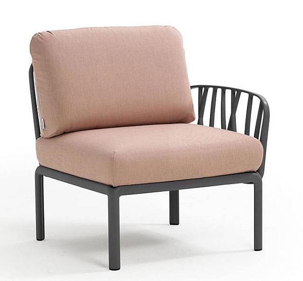 Модуль Nardi Komodo Elemento Terminale DX/SX Antracite Rosa Quarzo-0