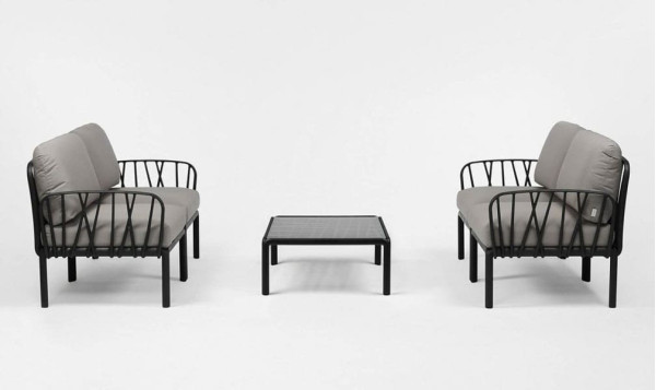 Кавовий стіл Nardi Komodo Tavolino Vetro Antracite Кавовий стіл Nardi Komodo Tavolino Vetro Antracite-3