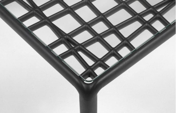 Кавовий стіл Nardi Komodo Tavolino Vetro Antracite Кавовий стіл Nardi Komodo Tavolino Vetro Antracite-2